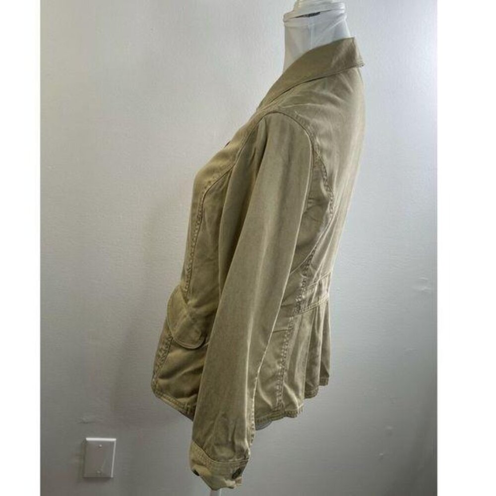 J. Jill Button Down Collar Cargo Jacket Size Small - Picture 7 of 9